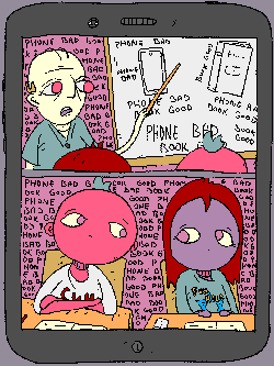 pic: phone bad book good