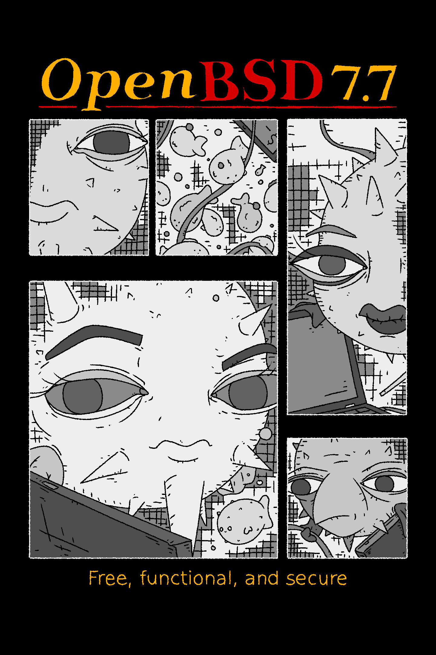 [pic] openbsd 7.7 release art